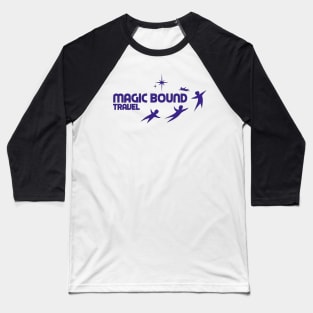 Purple Magic Bound Travel Logo Baseball T-Shirt